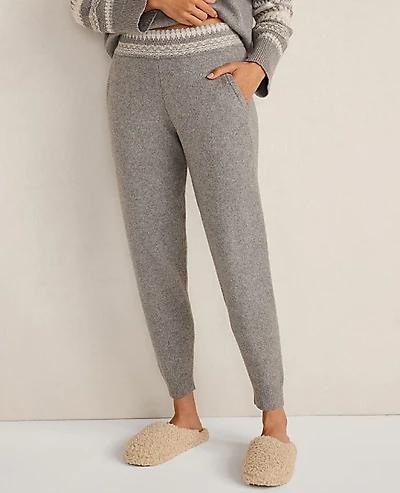 Ann Taylor Haven Well Within Organic Cotton Blend Nostalgic Fair Isle Joggers 003708 Women's