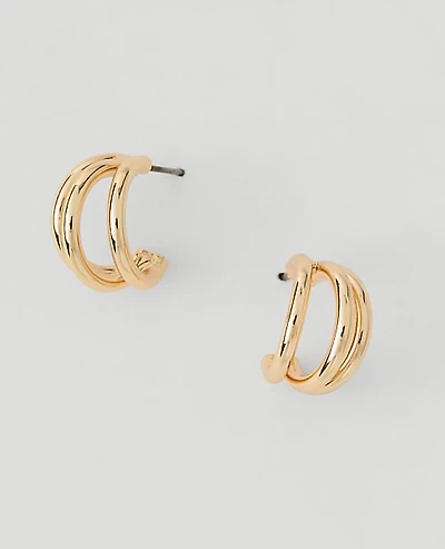 Ann Taylor Double Hoop Earrings Women's