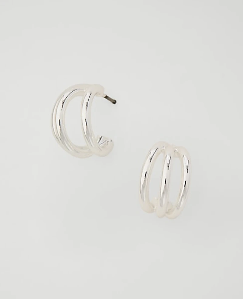 Ann Taylor Double Hoop Earrings Women's