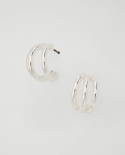 Ann Taylor Double Hoop Earrings Women's