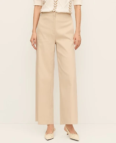 Ann Taylor The Petite Grace Straight Pant — Curvy Fit Toasted Oat Women's