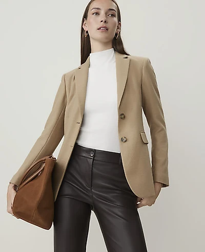 Ann Taylor The Greenwich Blazer Cashew Crunch Women's
