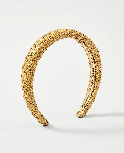 Ann Taylor Woven Straw Headband Natural Women's