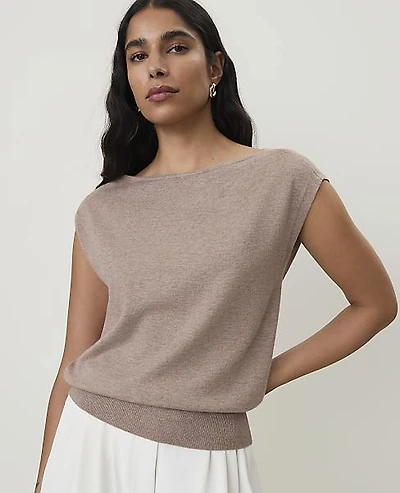 Ann Taylor Boatneck Sweater Shell Top Women's