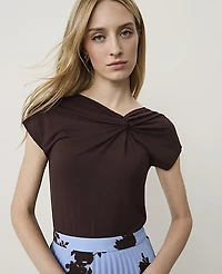 Ann Taylor Twist Front Top Women's