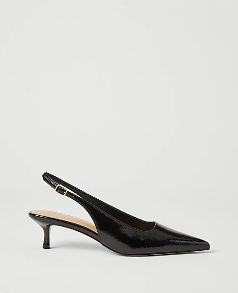 Ann Taylor Patent Slingback Pump Women's