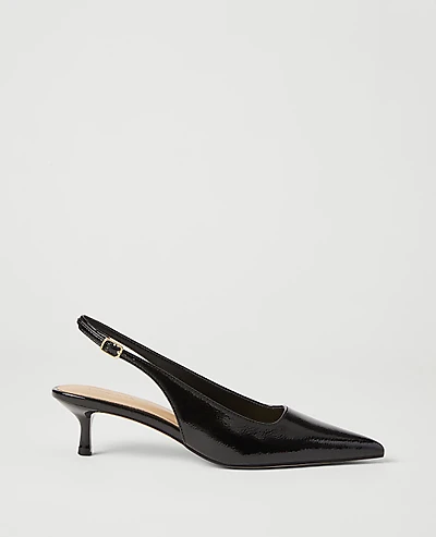 Ann Taylor Patent Slingback Pump Women's