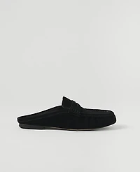 Ann Taylor Weekend Suede Loafer Slide Women's