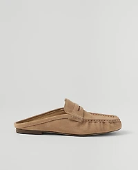 Ann Taylor Weekend Suede Loafer Slide Women's