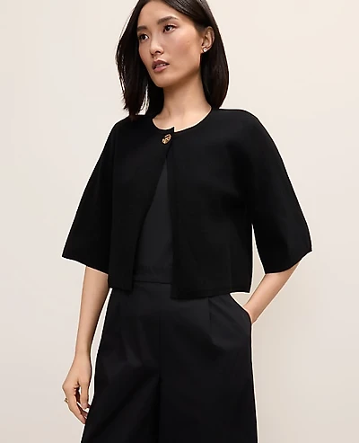 Ann Taylor Petite Crew Neck Sweater Cape Women's