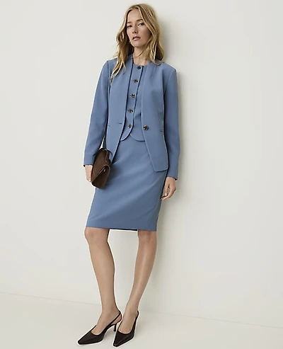 Ann Taylor The Tailored Pencil Skirt Cool Dusk Women's
