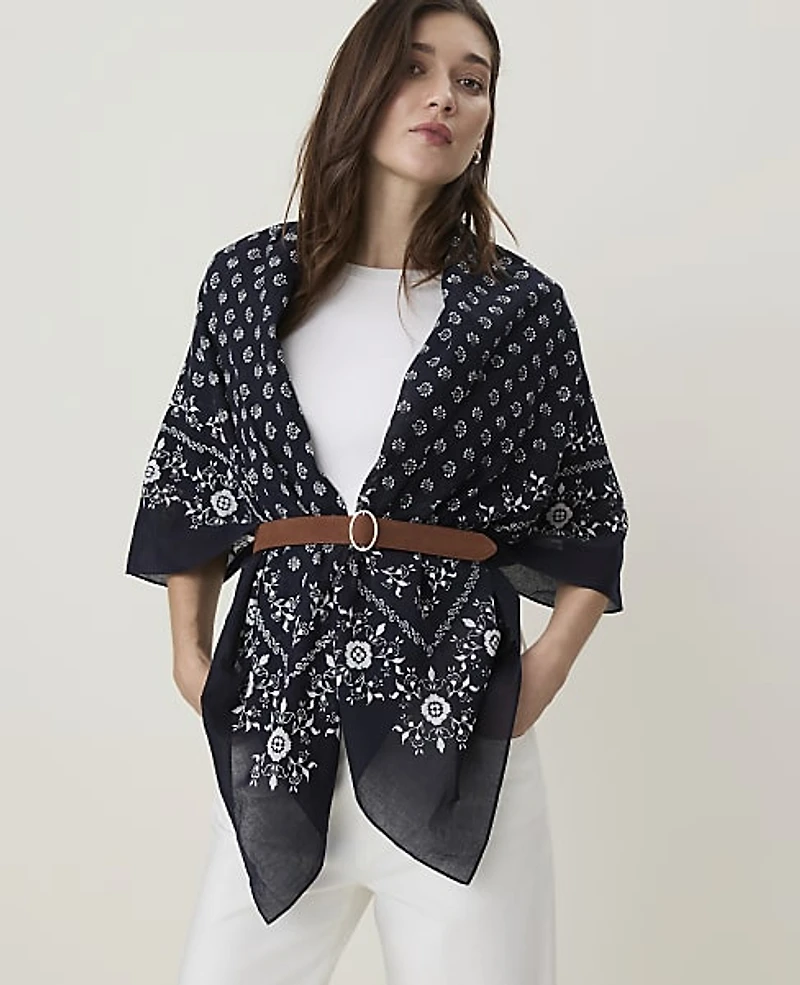 Ann Taylor Wrap Poncho Women's