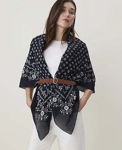Ann Taylor Wrap Poncho Women's