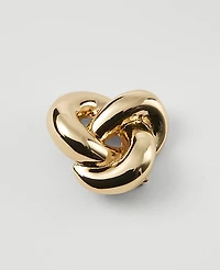 Ann Taylor Metal Knotted Brooch Goldtone Women's