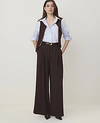 Ann Taylor The Petite Multi Pleated Wide Leg Pant Women's