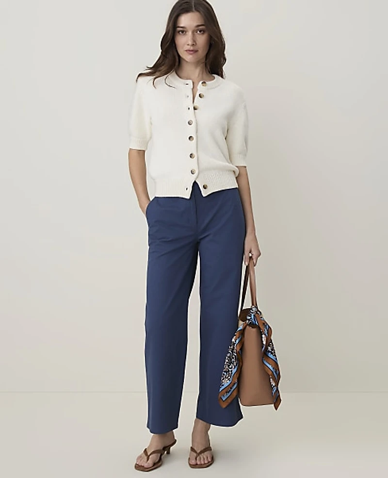 Ann Taylor Petite Weekend Straight Ankle Pant Women's