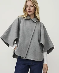 Ann Taylor Weekend Collared Poncho Women's
