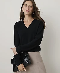 Ann Taylor Cashmere V-Neck Sweater Women's
