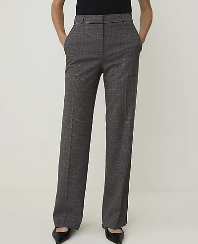 Ann Taylor The Petite Plaid Caroline Pant Dark Women's