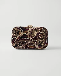 Ann Taylor Beaded Clutch Black Women's