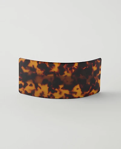 Ann Taylor Weekend Rectangle Tortoiseshell Print Hair Clip Brown Multi Women's