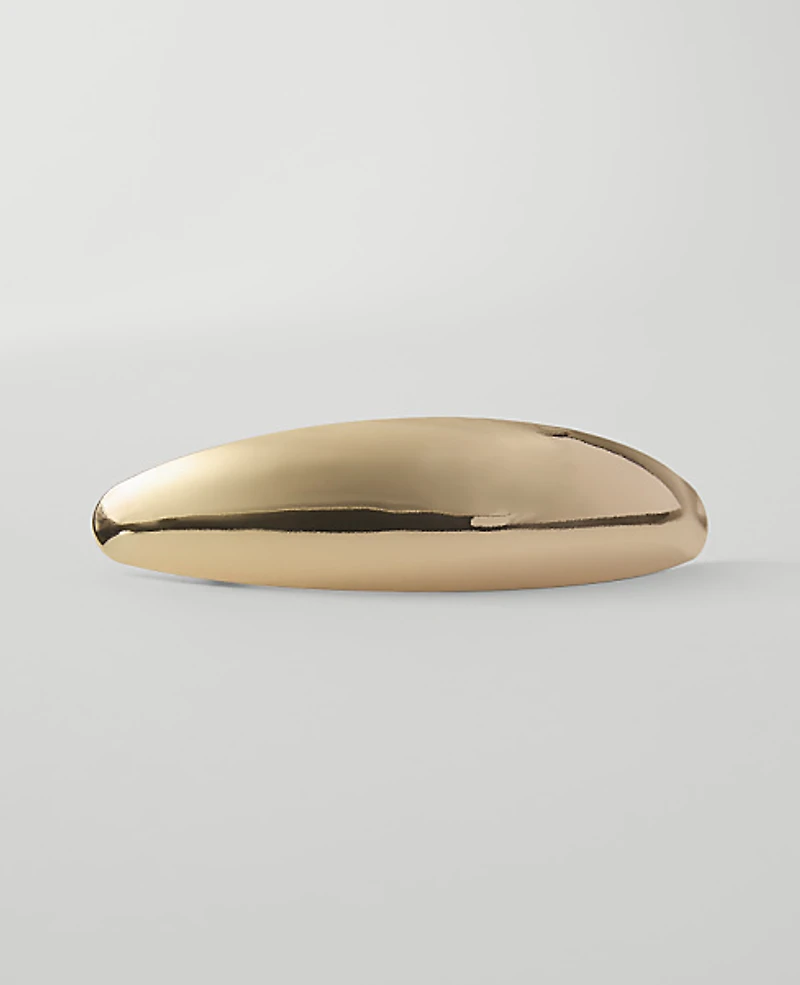 Ann Taylor Weekend Metal Hair Barrette Goldtone Women's