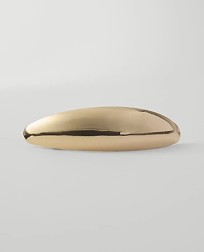 Ann Taylor Weekend Metal Hair Barrette Goldtone Women's