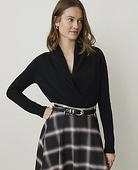 Ann Taylor Cashmere Shawl Collar Sweater Women's