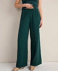 Ann Taylor Haven Well Within Organic Cotton Gauze Drawstring Pants Deep Turquoise Women's