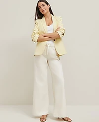 Ann Taylor The Drawstring Slouchy Jean Ivory Women's