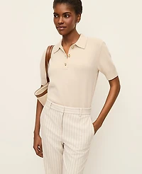 Ann Taylor Cashmere Polo Sweater Women's