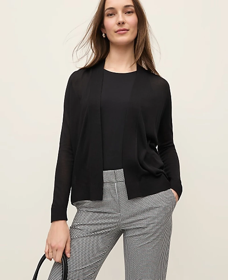 Ann Taylor Lightweight Open Cardigan Women's