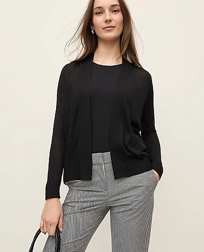 Ann Taylor Lightweight Open Cardigan Women's