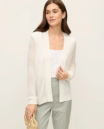 Ann Taylor Lightweight Open Cardigan Women's