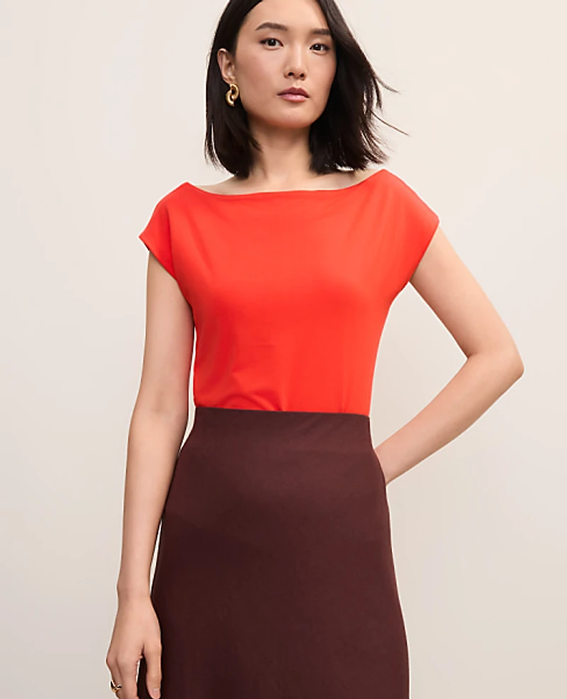 Ann Taylor Boatneck Top Women's