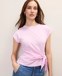 Ann Taylor Tie Waist T-Shirt Women's