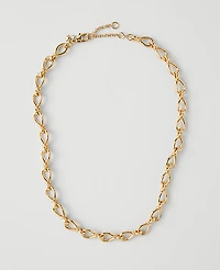 Ann Taylor Chain Link Necklace Goldtone Women's