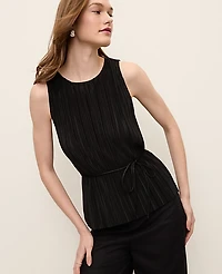 Ann Taylor Petite Pleated Halter Top Women's