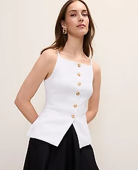 Ann Taylor The Petite Cutaway Vest Women's