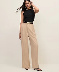 Ann Taylor The Petite Pleated Straight Pant Women's