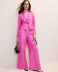 Ann Taylor The Statement Palazzo Pant Linen Blend Women's