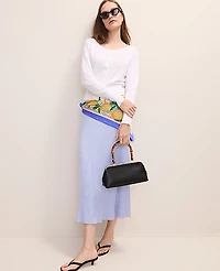 Ann Taylor Petite Ribbed Midi Sweater Skirt Women's