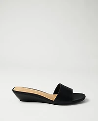 Ann Taylor Weekend Leather Wedge Sandal Women's