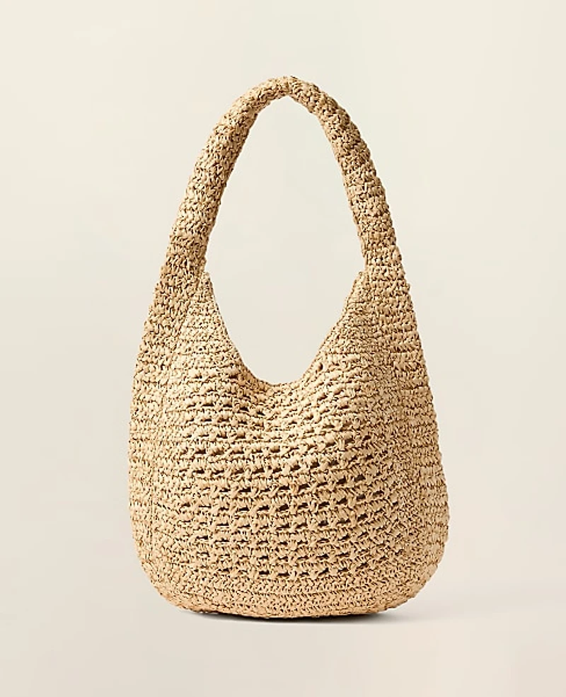 Ann Taylor Oversized Raffia Tote Natural Women's