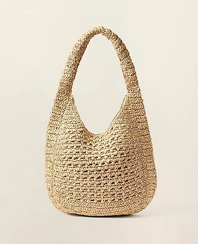 Ann Taylor Oversized Raffia Tote Natural Women's
