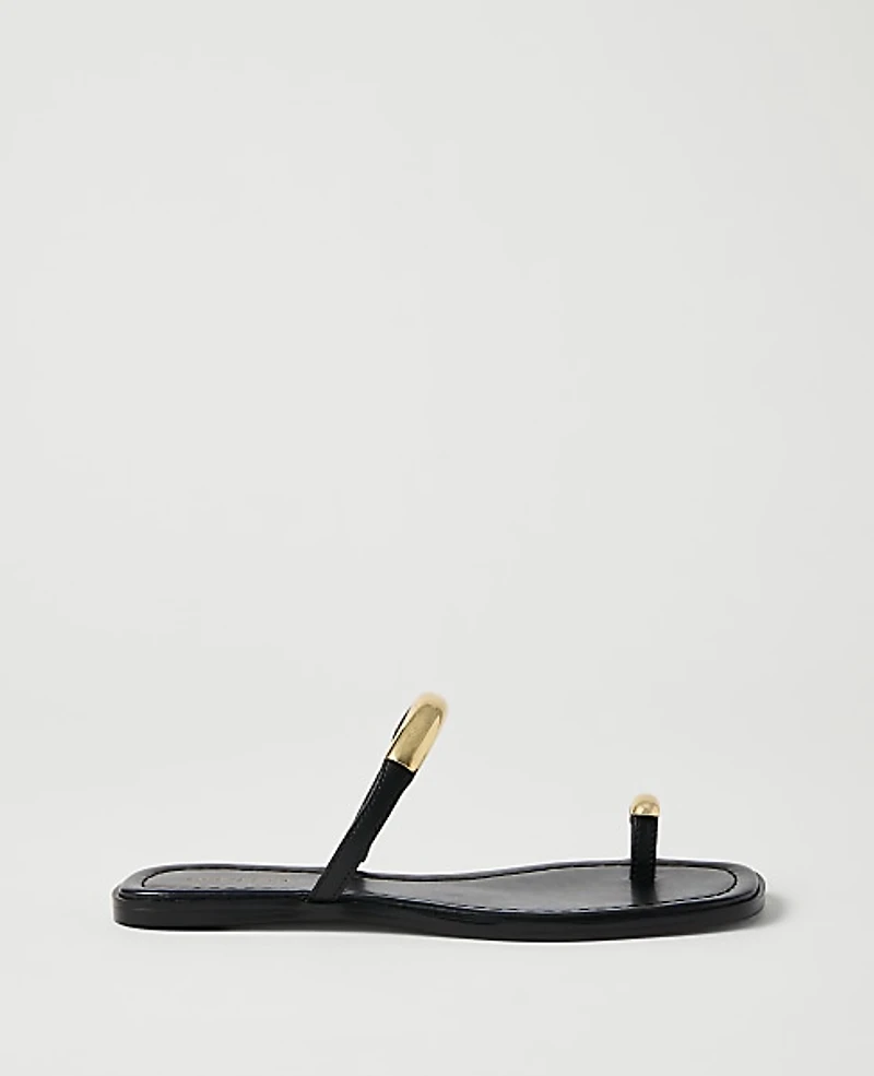 Ann Taylor Leather Embellished Sandal Women's