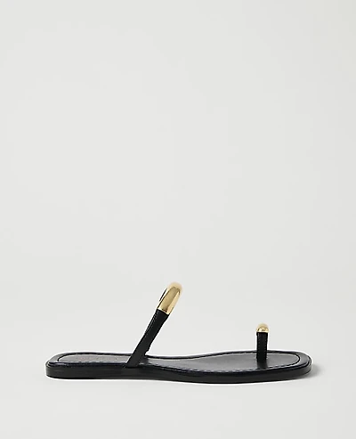 Ann Taylor Leather Embellished Sandal Women's
