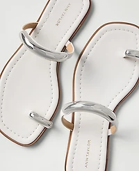 Ann Taylor Leather Embellished Sandal Women's