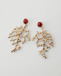 Ann Taylor Stone Drop Earrings Goldtone Women's
