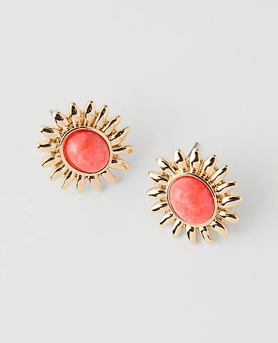 Ann Taylor Sun Stone Stud Earrings Women's